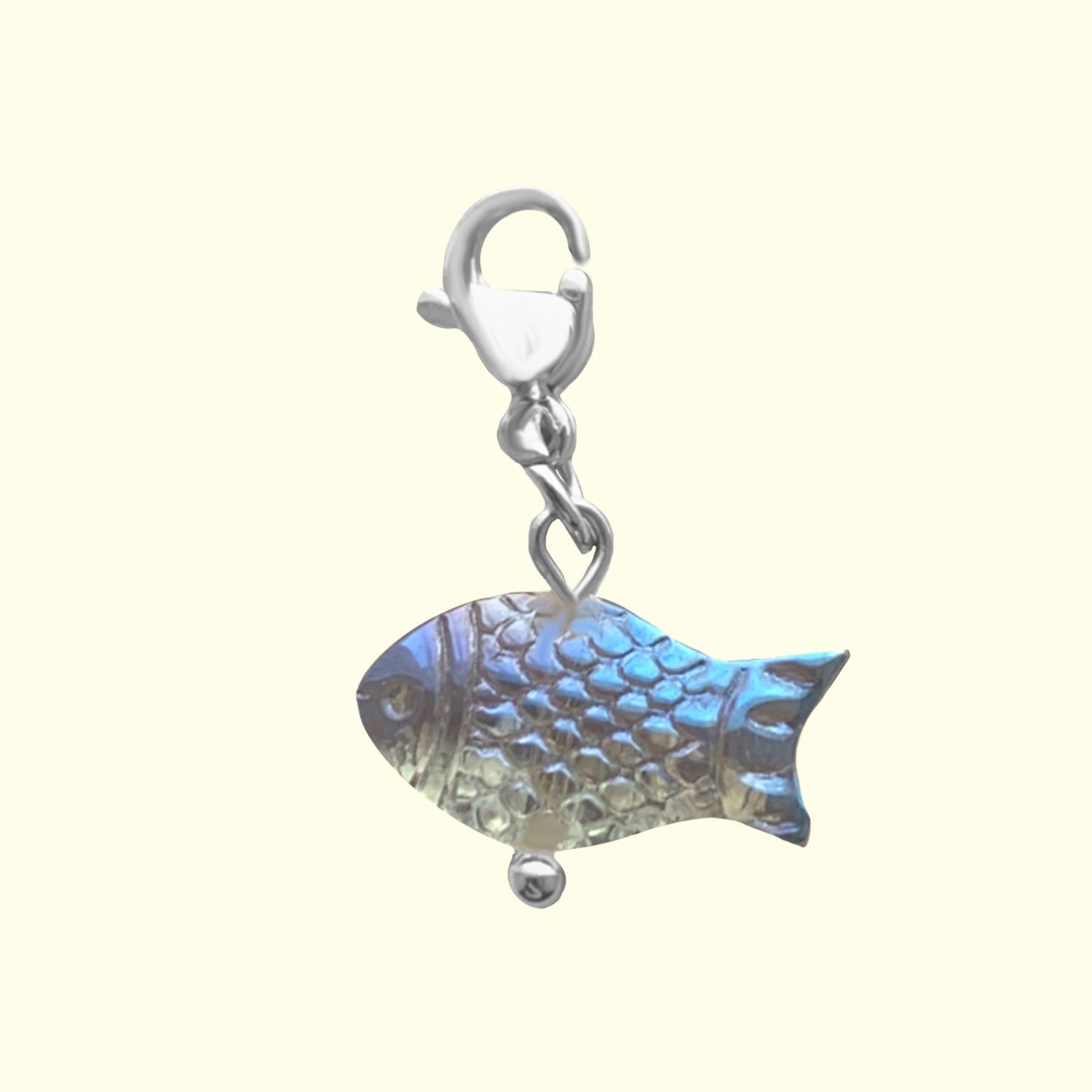 Charm Argenté POISSON BLEU